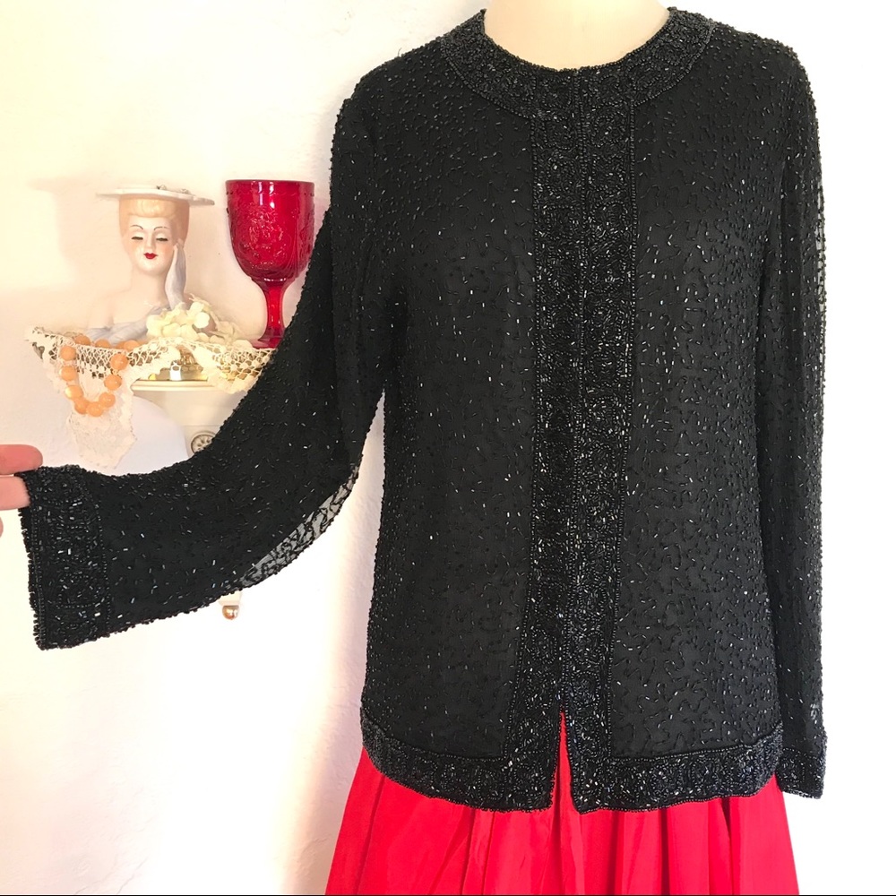 Laurence Kazar Paris-New York Beaded Jacket D3346